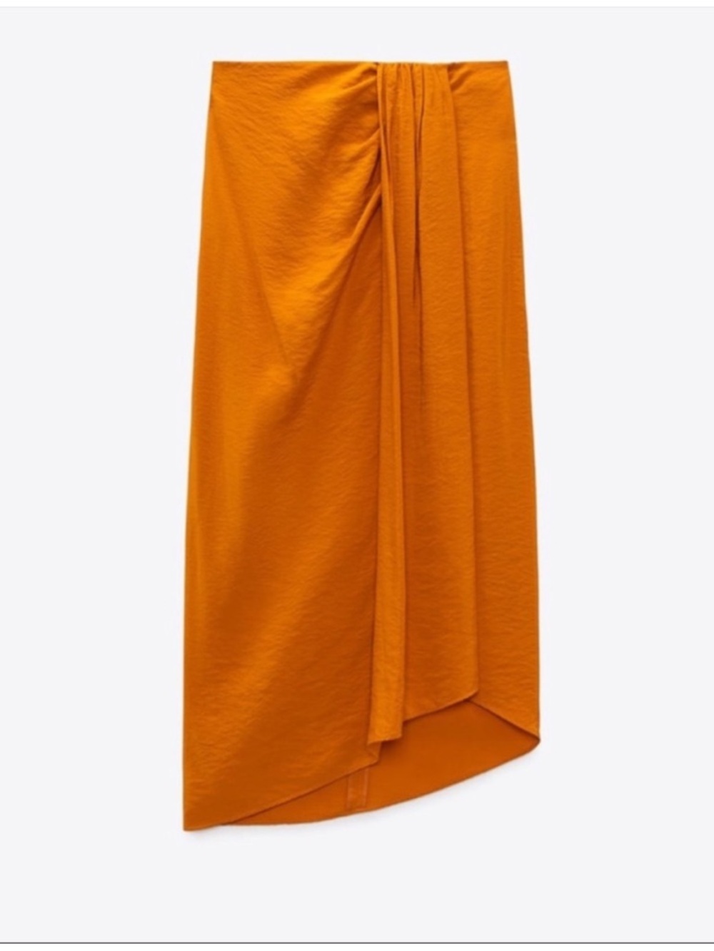 Asymmetrical Orange Skirt